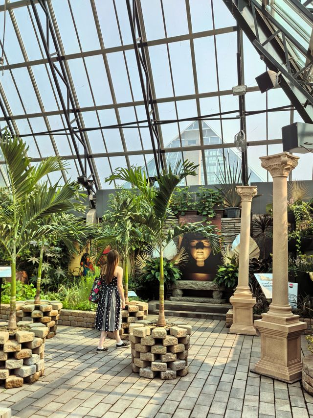 姆塔特溫室：北美最大的溫室植物園，被譽為“金字塔綠洲”