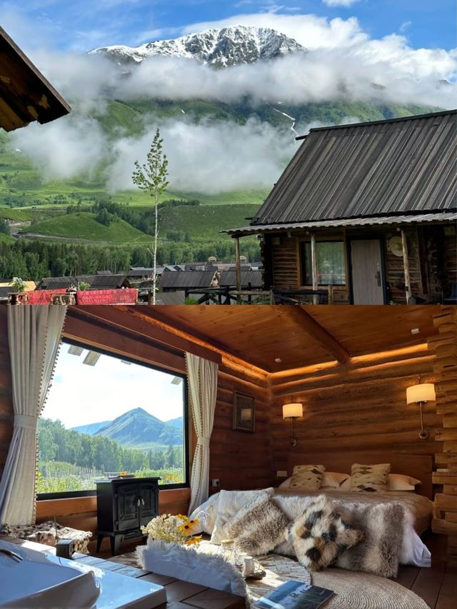 禾木這間小木屋,滿足你對阿勒泰的所有幻想。