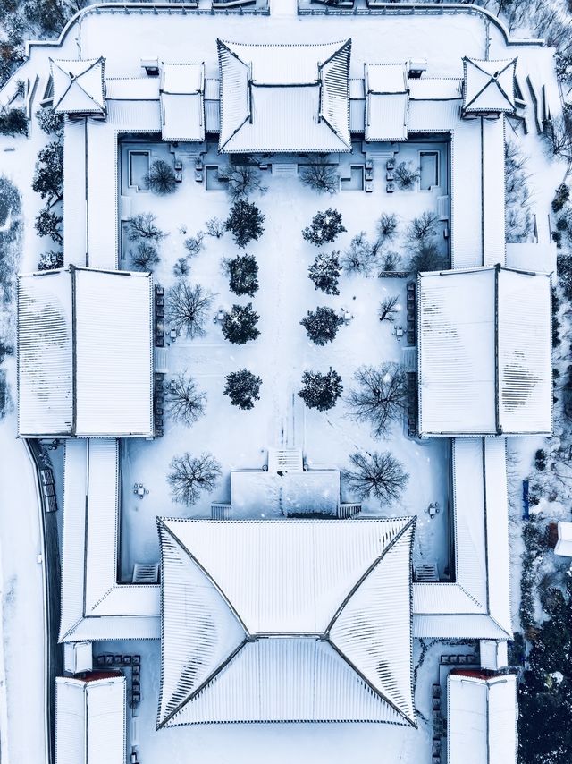 紅牆白雪中我在太原遇見了傳說中的天上宮闕