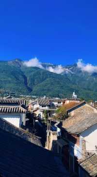 在房間就可以看到蒼山的民宿！