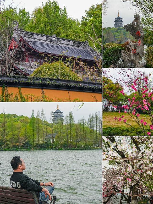 西湖嘅桃花美景，承包成個春天嘅粉紅邂逅