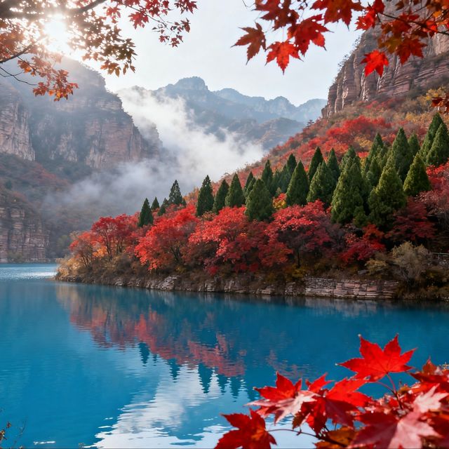 誰說紅葉只有香山？邯鄲這片"小香山"美翻了！