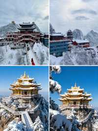 下雪後的老君山直接美成雲頂仙宮！！