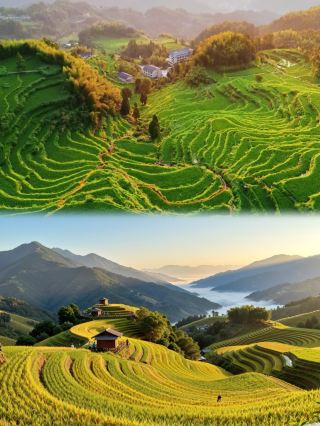 ในเจ้อเจียง ทุ่งนาขั้นบันไดท่ามกลางทะเลเมฆนั้นงดงามจนแทบจะเรียกว่าสวยงามราวกับสวรรค์เลยทีเดียว