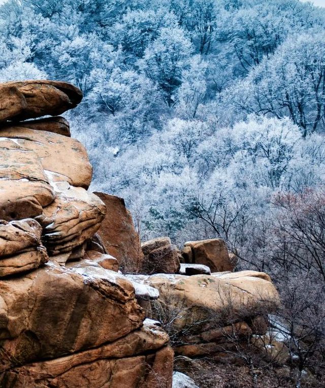 祖山風景區冬日賞雪，銀裝素裹童話世界再現