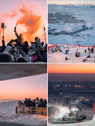 Snowbound Twins | When Altay Powder Snow Meets Sailimu Lake's Blue Ice