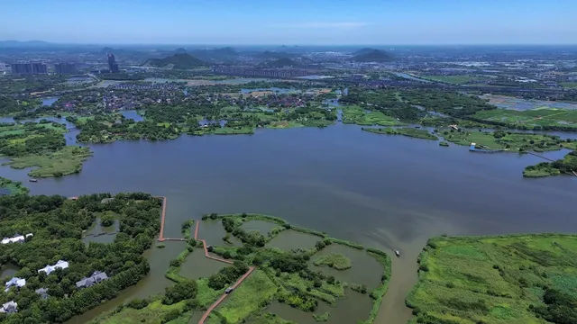 航拍——德清下渚湖 航拍——德清下渚湖