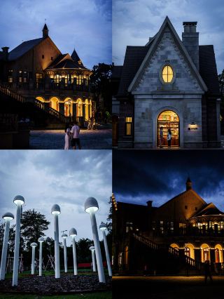 Stumbling into the European fairy tale town of Aranya at night is absolutely stunning!