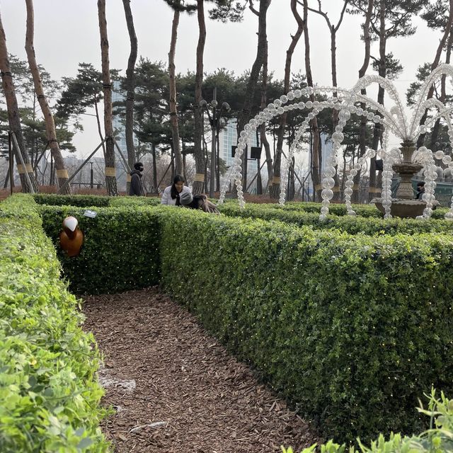 겨울한정 평화로운 샤롯데가든 회전목마🎠