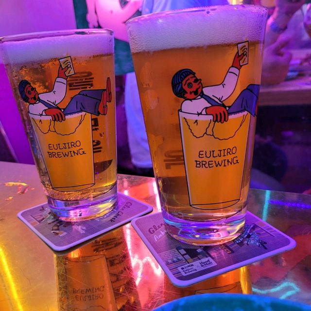 힙지로에서 맥주 한잔!