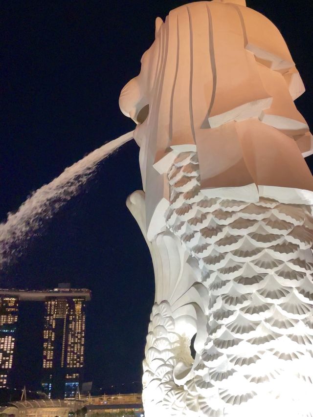 The Famous statue of Singapore 