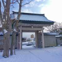 Winter Serenity at Hakodate Temple