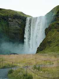 🇮🇸冰島南部經典景點 斯克加瀑布彩虹奇觀 🚗一號環島路線必遊