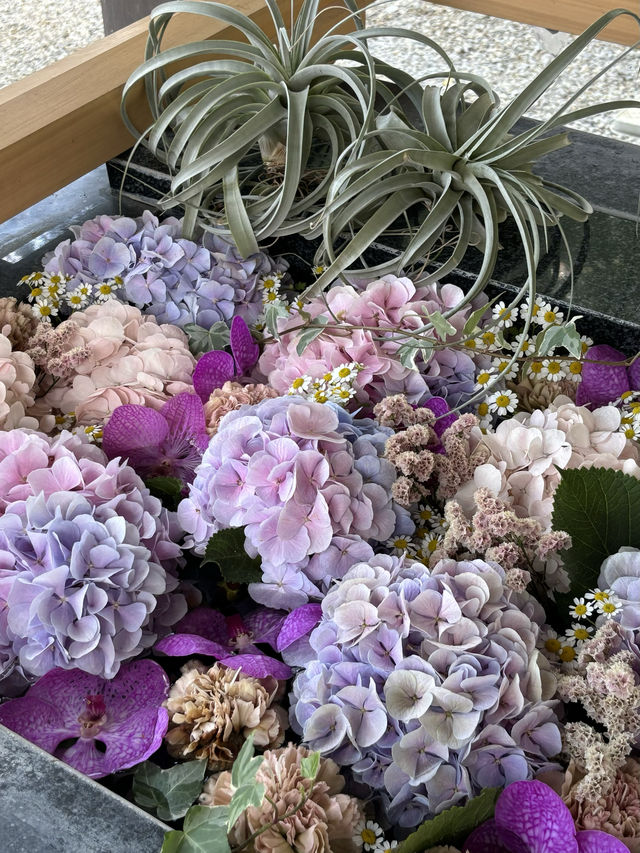 【福岡神社】センス抜群の花手水を楽しめる神社