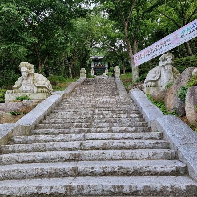 기암괴석 절벽에 위치한 향일암