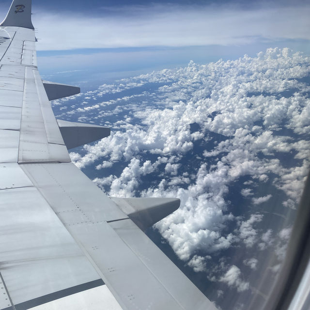 The experience above the cloud when the cloud have their own different shapes.