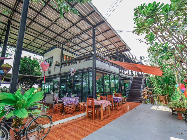 คาเฟ่บ้านๆชมวิวทุ่งนา ปทุมธานี