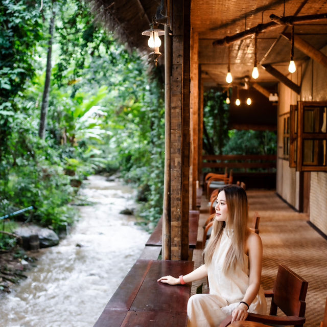 🎋โฮมสเตย์กลางป่า ริมลำธารสุดฮิต