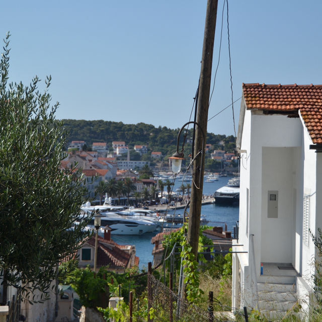 🇭🇷/フヴァル島の街並み
