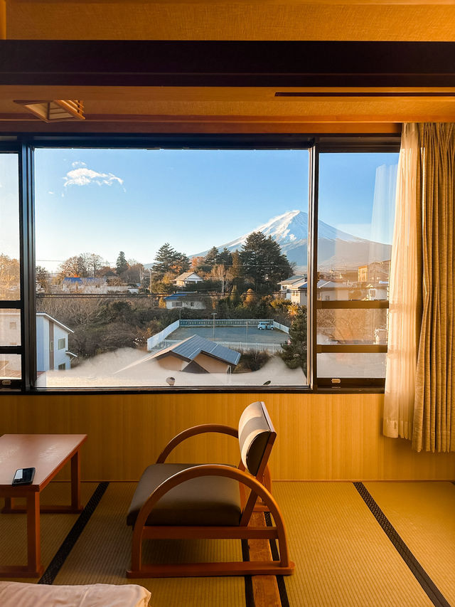 河口湖｜富士山景一泊二食溫泉旅館 ♨️