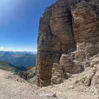 Trekking Sass Pordoi: A Limestone Adventure