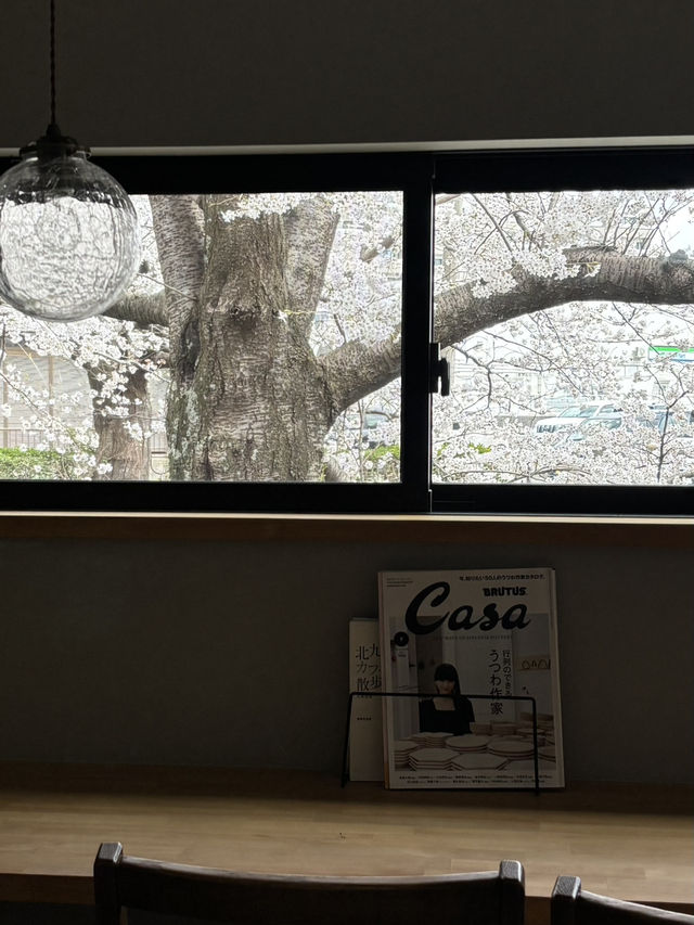 【北九州カフェ】桜並木を眺めながらまったりできるカフェ