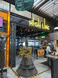 Chill Vibes & Burgers at High Line Rooftop Market!