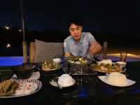 ร้านอาหารฟิวดีริมน้ำมูล ร้านชมจันทร์ 