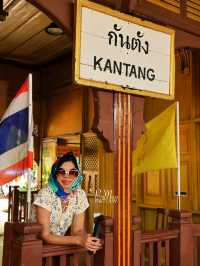 สถานีรถไฟกันตัง ที่เที่ยว ถ่ายรูปสไตล์วินเทจ