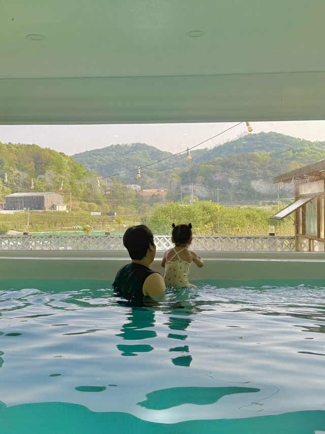 원주 3베드룸 아크릴 수영장 포토존이 멋진 풀빌라🩵