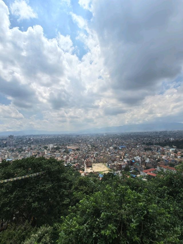 Monkey Temple, The Giant Dome famous stupa in Kathmandu