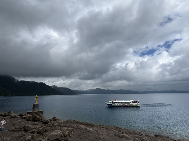田沢湖潟尻 傳說美少女「たつこ像」與浮木神社的湖畔浪漫⛩️🌊