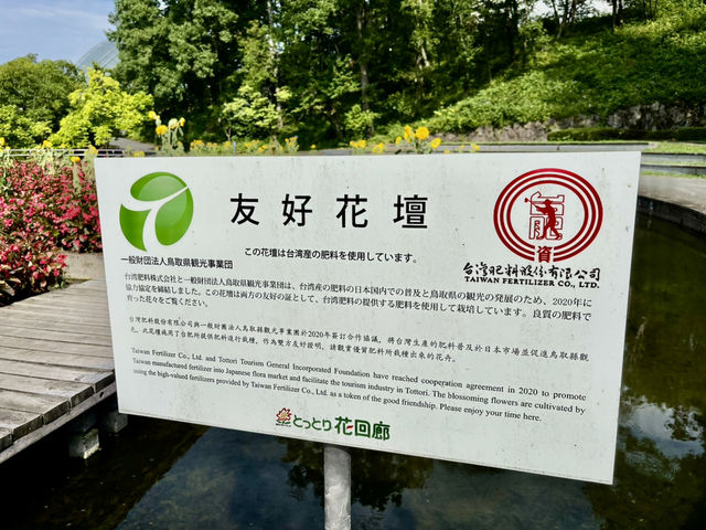 鳥取花迴廊🌸 友好花壇—台日交流的花之象徵