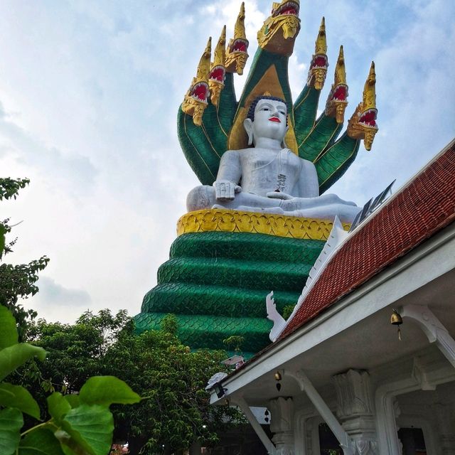 สักการะพระนาคปรกขนาดใหญ่ที่วัดแดงธรรรมชาติ