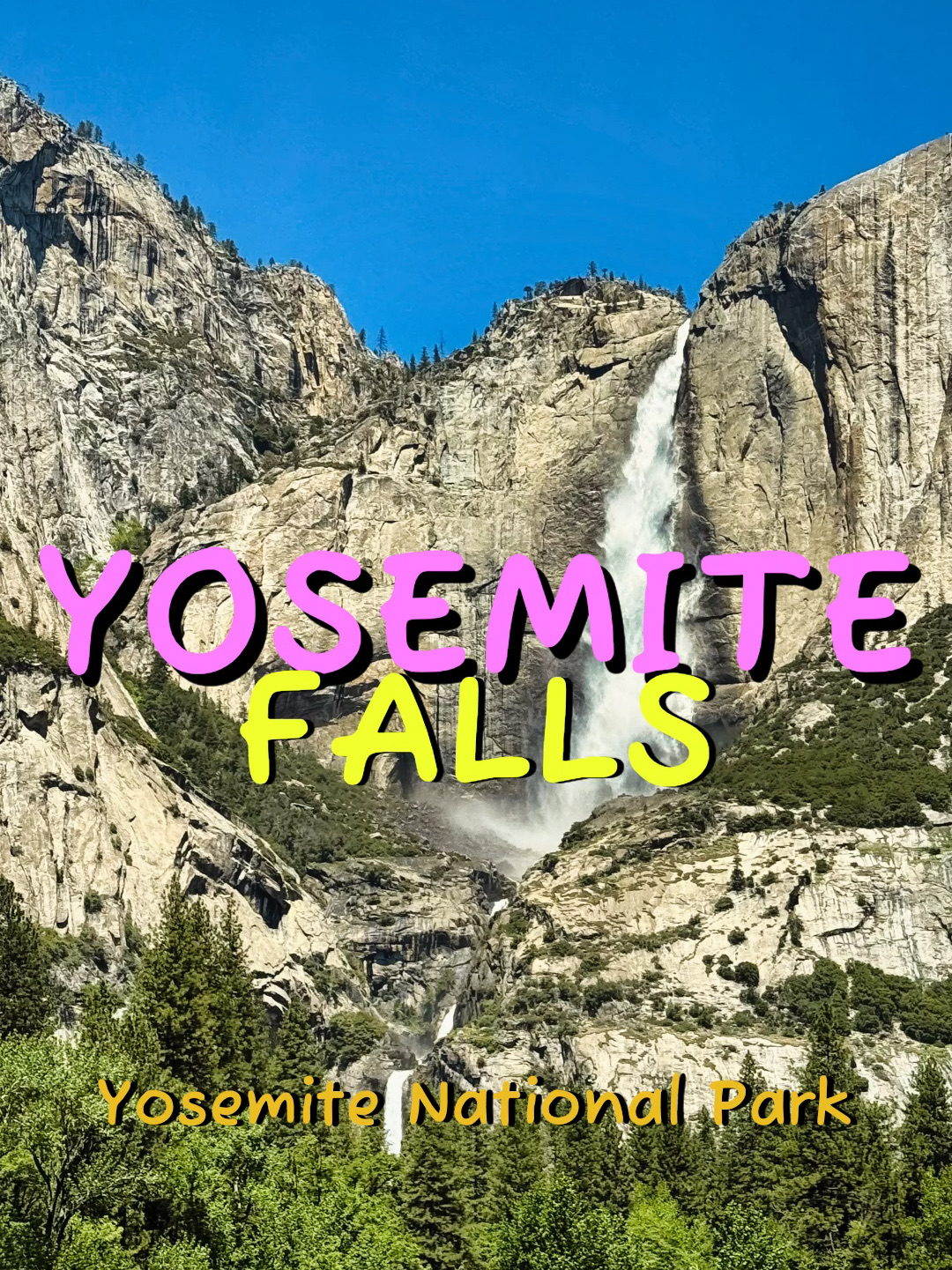 🌲 Chasing Waterfalls at Yosemite Falls 💦 | Yosemite National Park 🇺🇸