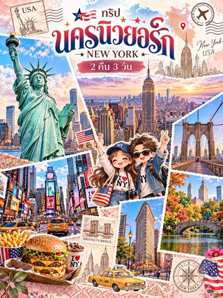 🗽🇺🇸 นิวยอร์ก…เมืองที่เต็มไปด้วยพลังและความฝันที่ไม่มีวันหลับใหล ✨
