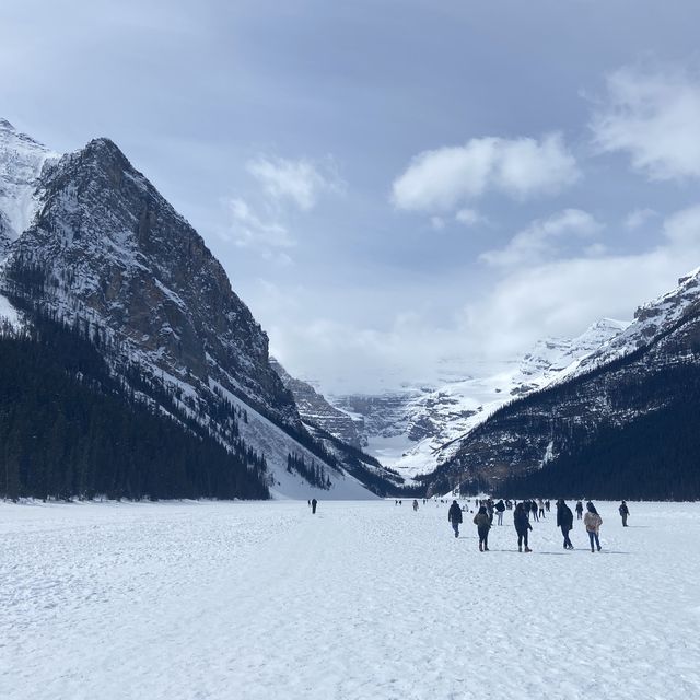 Lake Louise in Spring - still Frozen!