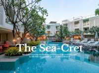 The Sea Cret หัวหิน ที่พักธีมสีชมพู สระว่ายน้ำใหญ่