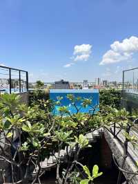 Beach vibes in the city, Phnom Penh’s Best rooftop pool 🏊 🏖️ 