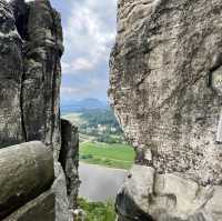 Breathtaking views over Bastei Bridge, Germany