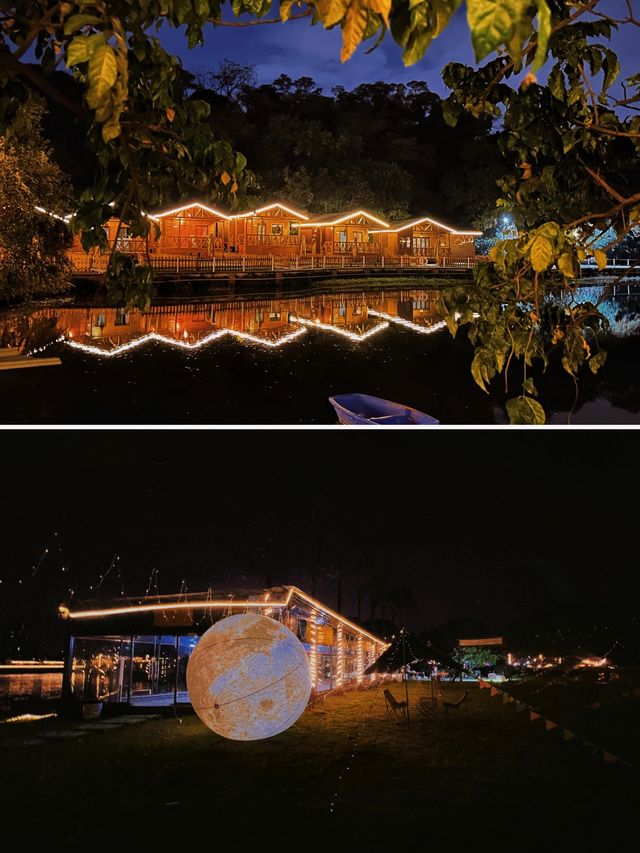 廣州又有新營地啦特色湖景木屋超吸睛