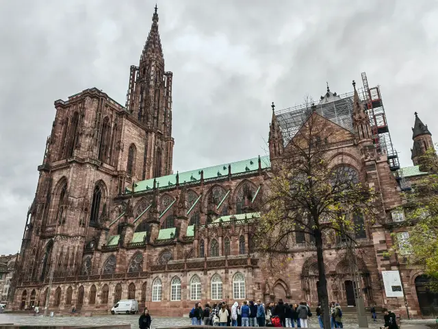 The tallest building in medieval Europe - Strasbourg Cathedral in France