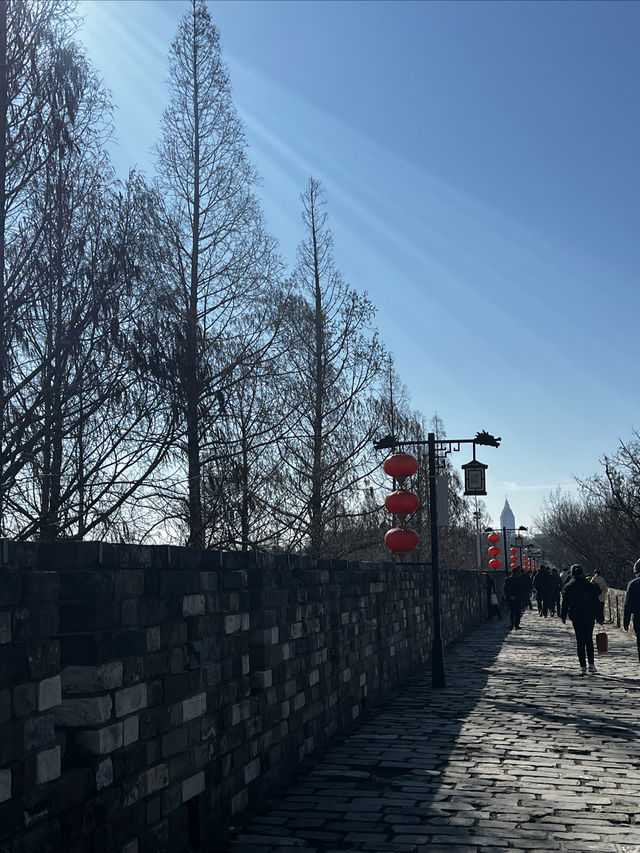 登上南京城牆，賞金陵風光