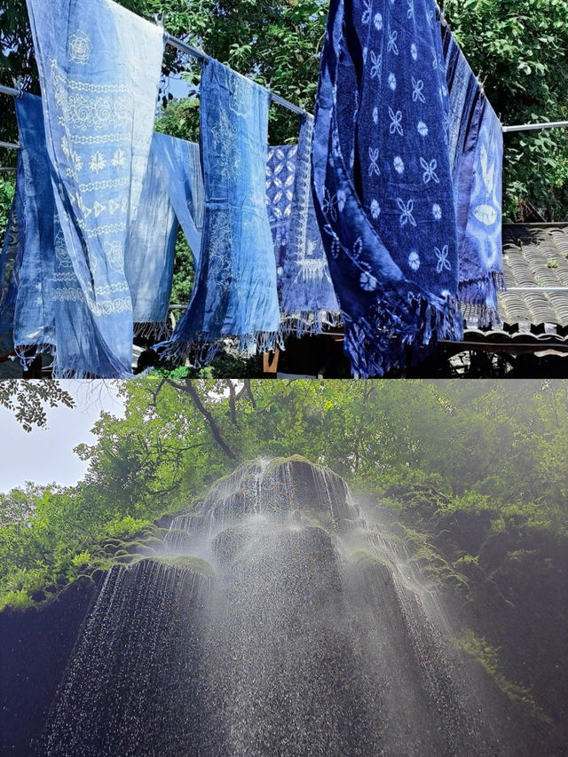 誤入秘境裡的瀑布