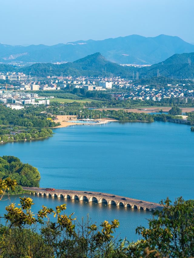 杭州湘湖徒步登山路線,視角絕美不輸西湖。