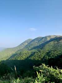 南寧賓陽0元打卡名山生態旅遊區的日落山景。