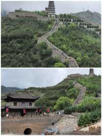山西雁門關中華第一關山巒蜿蜒景色壯美了不起