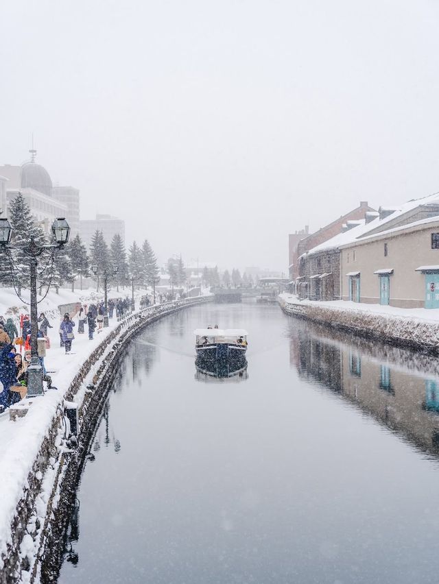 冬日小樽的浪漫物語雪與運河的日與夜