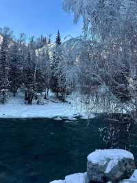 新疆阿勒泰喀納斯冰雪仙境｜初雪飄落美到窒息