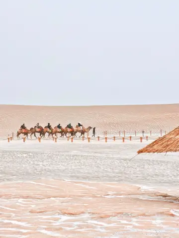 當沙漠遇見飛雪：鳴沙山冬日奇境全攻略，邂逅千年一遇的銀裝沙海